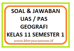 Detail Kunci Jawaban Buku Paket Geografi Kelas 11 Kurikulum 2013 Nomer 28