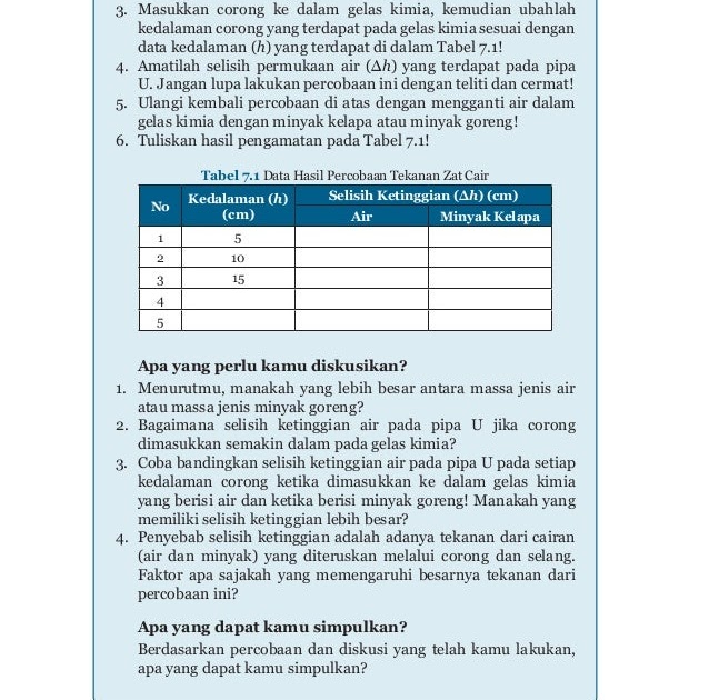 Detail Kunci Jawaban Buku Paket Ipa Kelas 8 Semester 1 Nomer 54