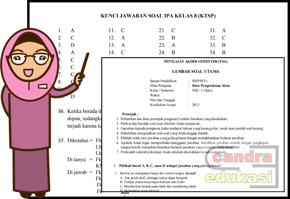 Detail Kunci Jawaban Buku Paket Ipa Kelas 8 Semester 1 Nomer 9