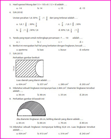 Detail Kunci Jawaban Buku Paket Matematika Kelas 6 Nomer 21