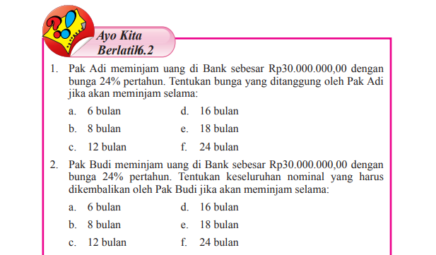 Detail Kunci Jawaban Buku Paket Matematika Kelas 7 Semester 1 Nomer 16