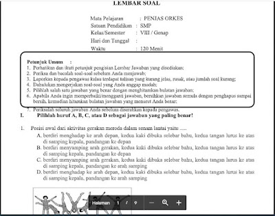 Detail Kunci Jawaban Buku Paket Penjaskes Kelas 8 Kurikulum 2013 Nomer 12