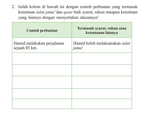 Detail Kunci Jawaban Buku Pendidikan Agama Islam Kelas 7 Nomer 34