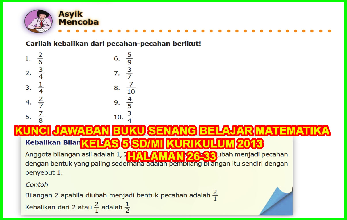 Detail Kunci Jawaban Buku Senang Belajar Matematika Kelas 5 Nomer 3