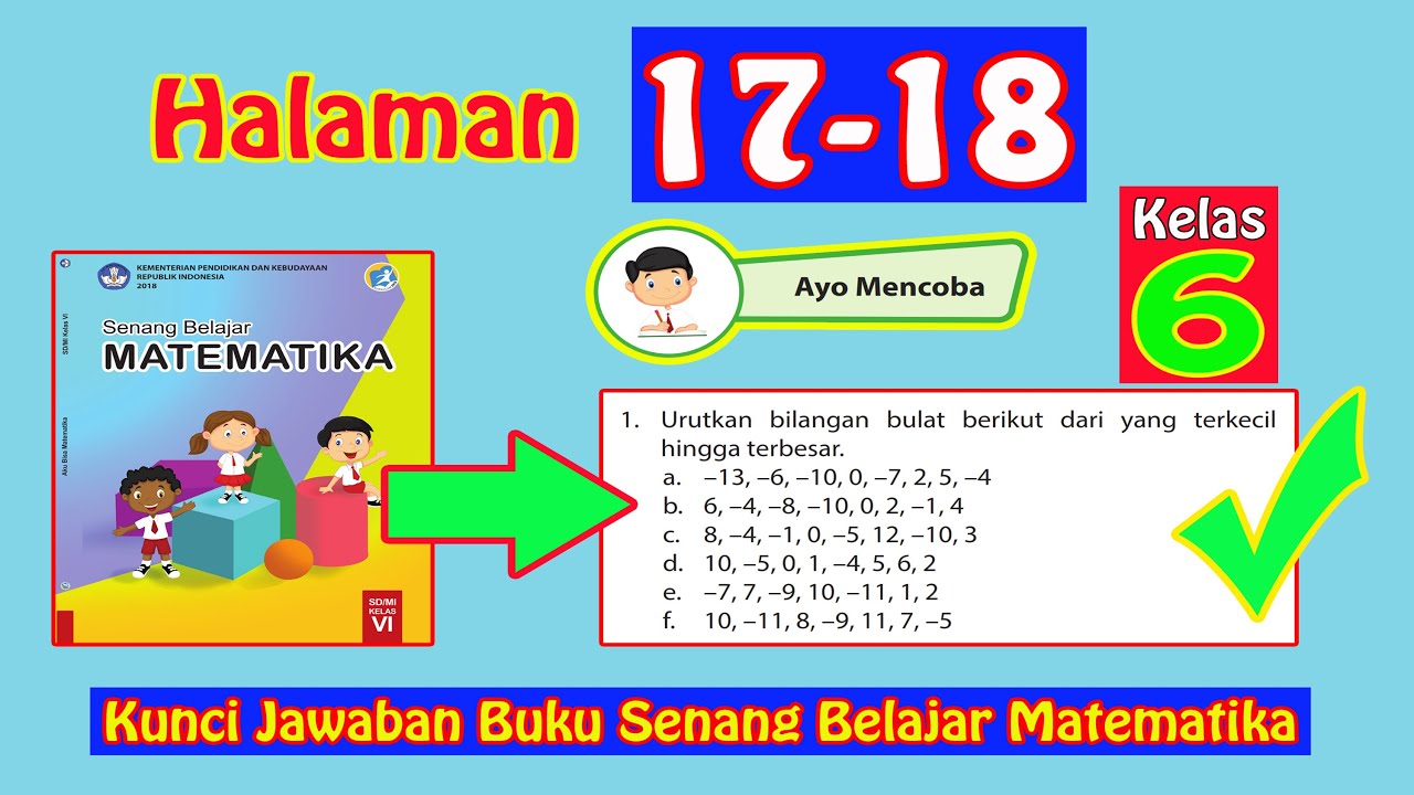 Detail Kunci Jawaban Buku Senang Belajar Matematika Kelas 6 Nomer 2