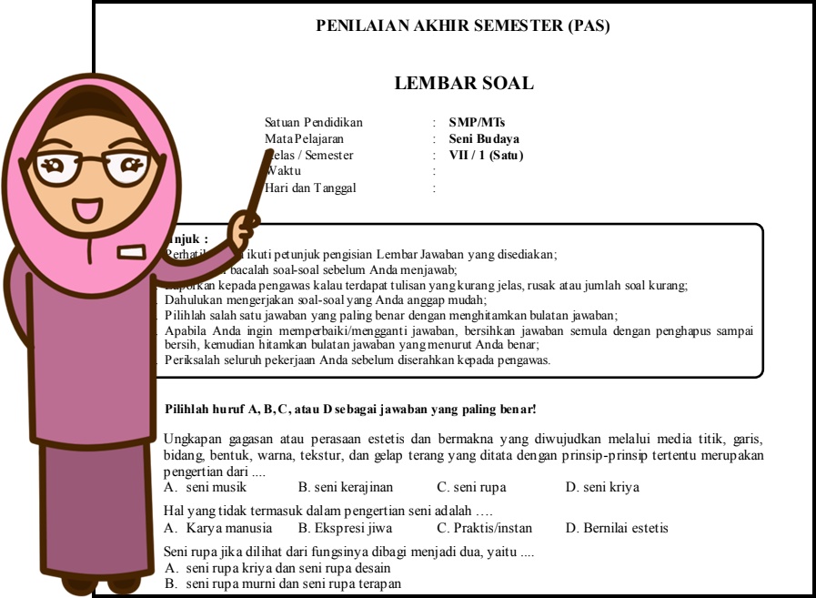 Detail Kunci Jawaban Buku Seni Budaya Kelas 7 Nomer 51