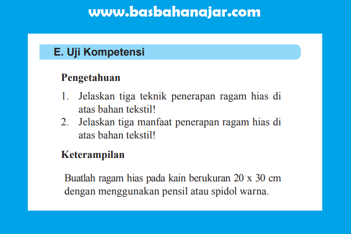 Detail Kunci Jawaban Buku Seni Budaya Kelas 7 Nomer 8