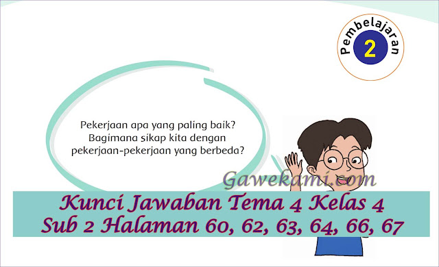 Detail Kunci Jawaban Buku Tema 4 Kelas 4 Nomer 25