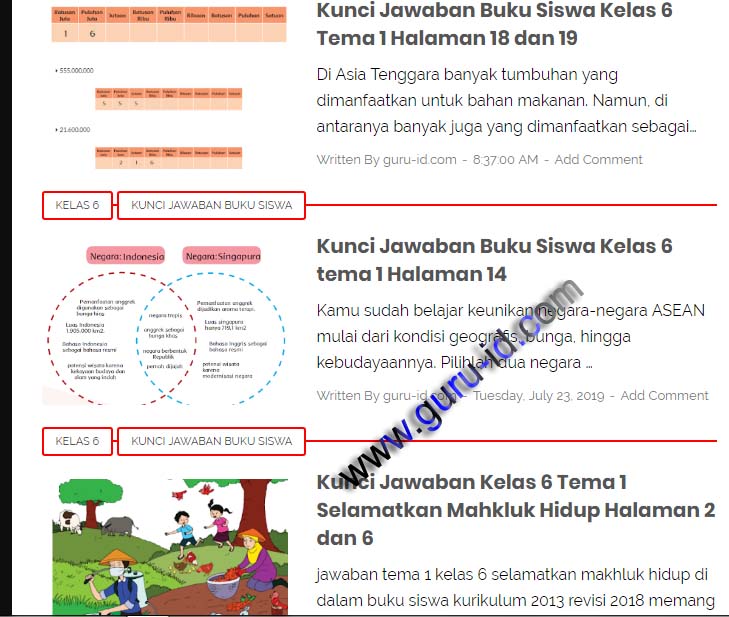 Detail Kunci Jawaban Buku Tema Kelas 6 Nomer 12