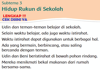 Detail Kunci Jawaban Buku Tematik Kelas 2 Hidup Rukun Nomer 20