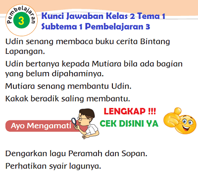 Detail Kunci Jawaban Buku Tematik Kelas 2 Hidup Rukun Nomer 28