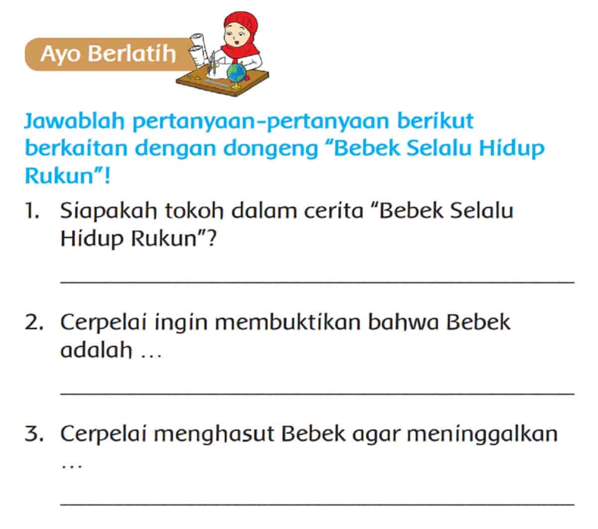 Detail Kunci Jawaban Buku Tematik Kelas 2 Hidup Rukun Nomer 48