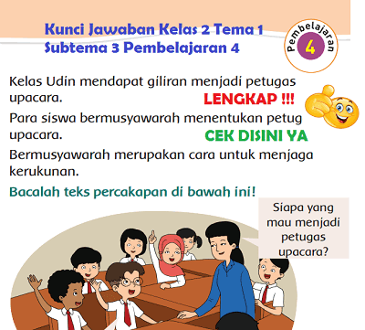 Detail Kunci Jawaban Buku Tematik Kelas 2 Hidup Rukun Nomer 58