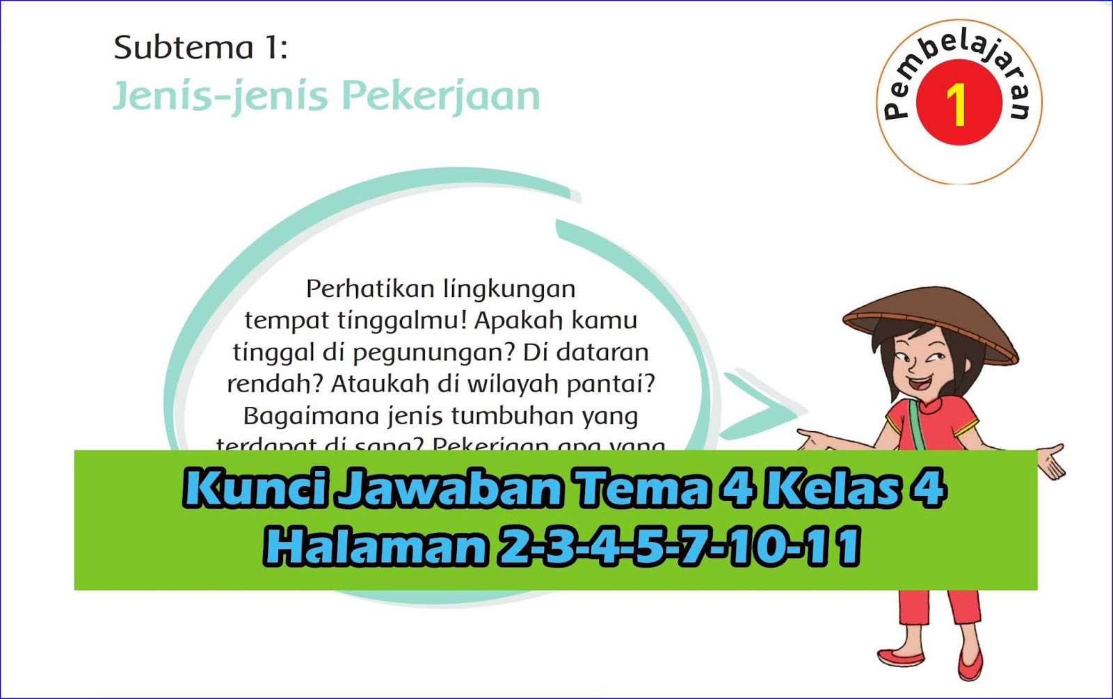 Detail Kunci Jawaban Buku Tematik Kelas 4 Tema 4 Berbagai Pekerjaan Nomer 17