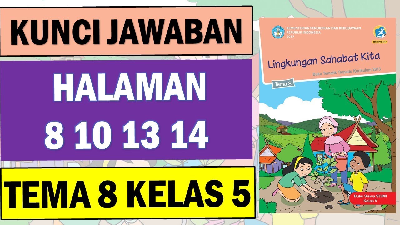 Detail Kunci Jawaban Buku Tematik Kelas 5 Tema 8 Nomer 17