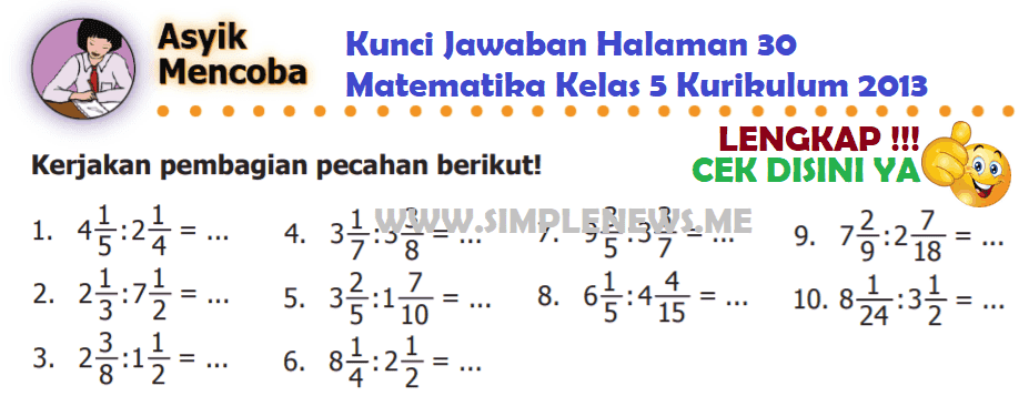 Detail Kunci Jawaban Buku Terampil Berhitung Matematika Kelas 6 Nomer 52