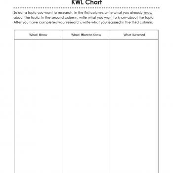 Detail Kwl Chart Template Word Nomer 22