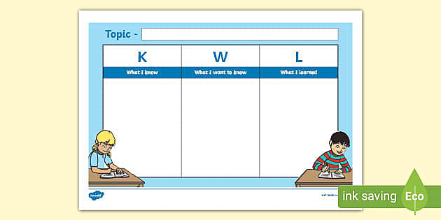 Detail Kwl Chart Template Word Nomer 25