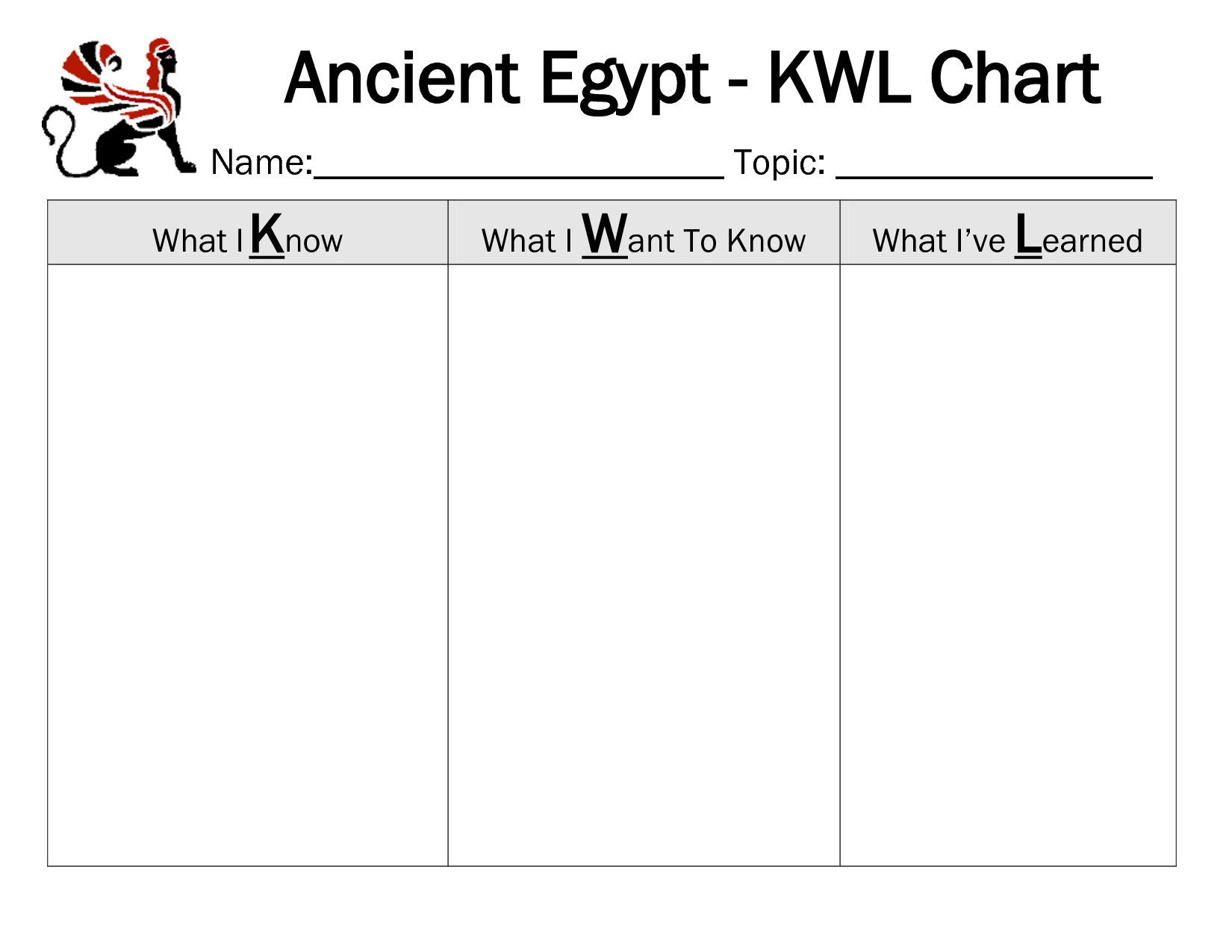 Detail Kwl Chart Template Word Nomer 44