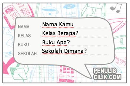 Detail Label Buku Tulis Nomer 17