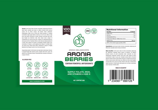 Detail Label Design Template Nomer 28