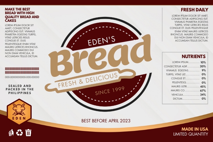 Detail Label Design Template Nomer 47