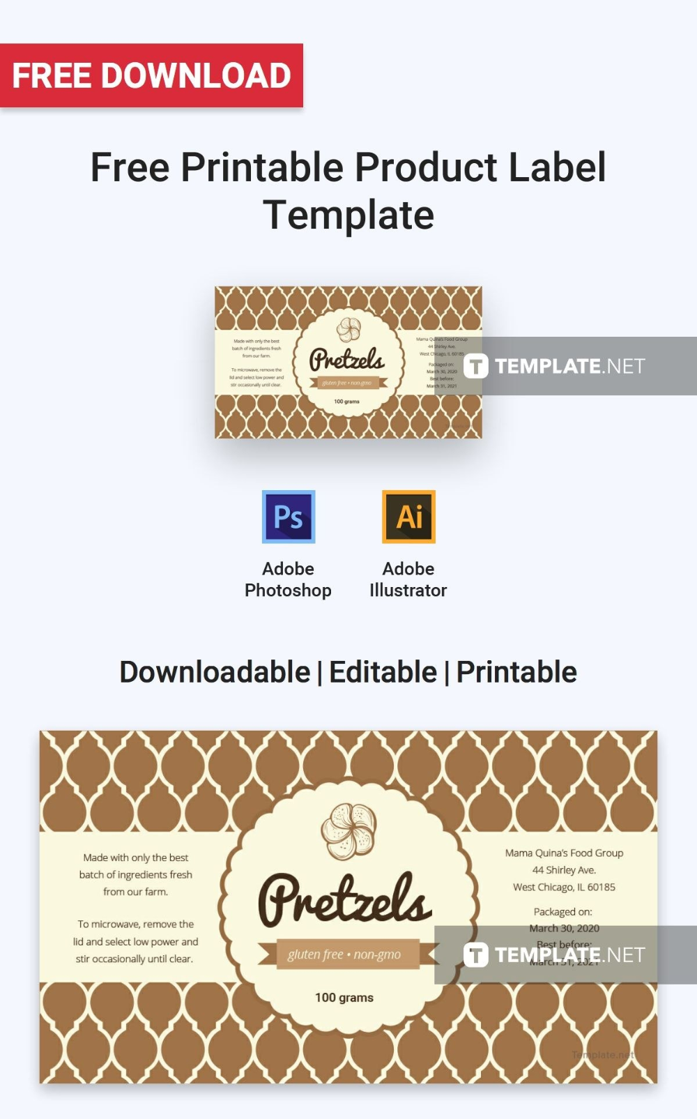Detail Label Design Template Nomer 51