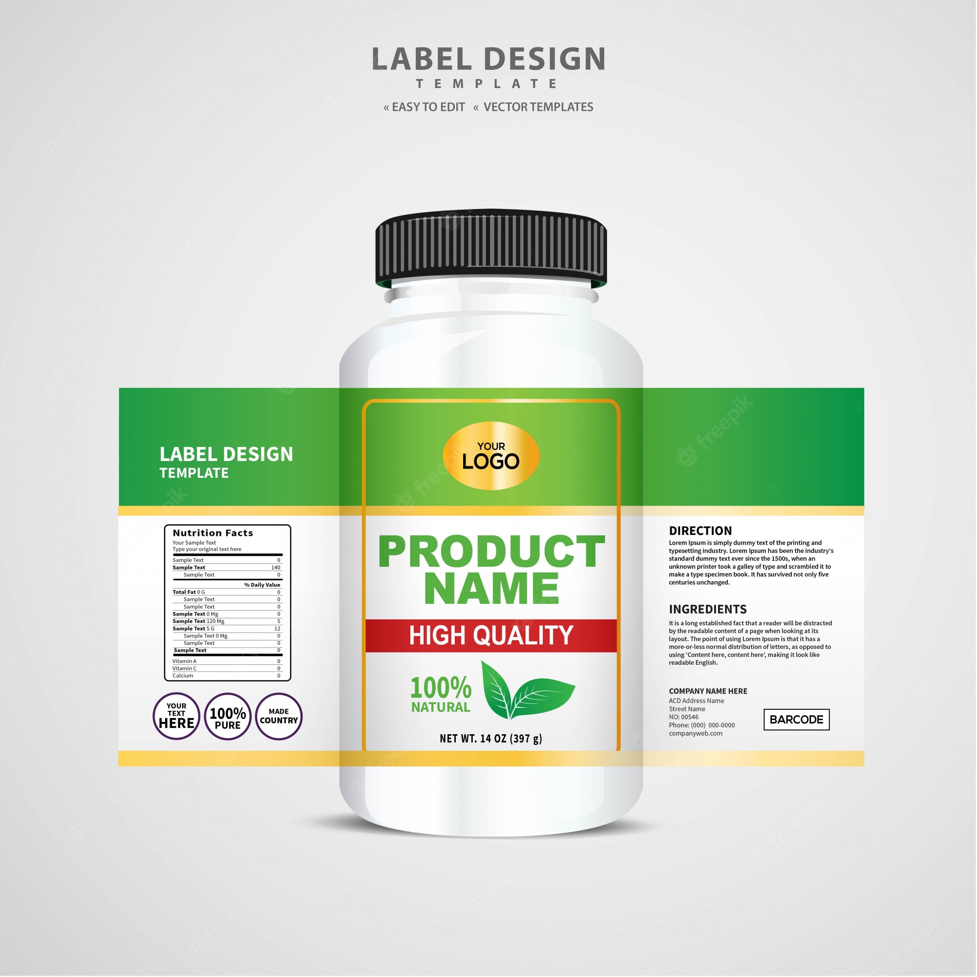 Detail Label Design Template Nomer 53