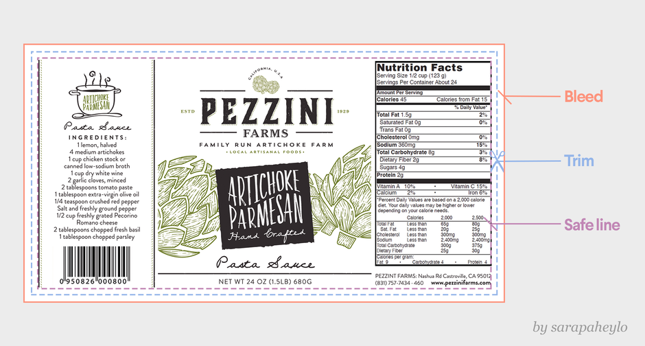 Detail Label Design Template Nomer 10