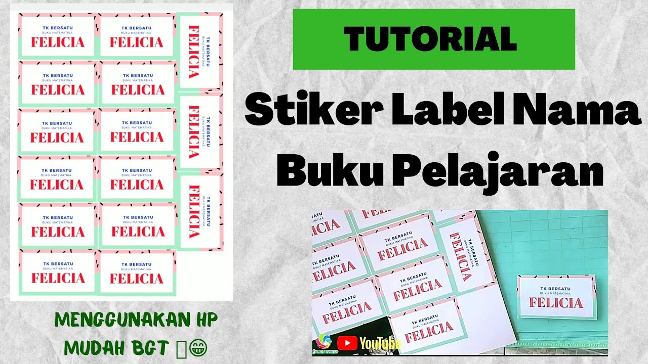 Detail Label Nama Buku Nomer 39