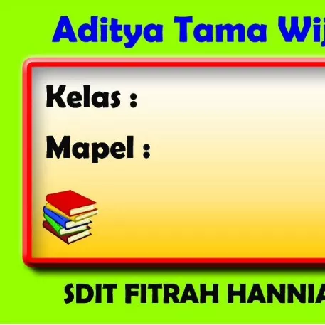 Detail Label Nama Buku Nomer 40