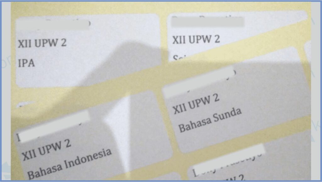 Detail Label Nama Buku Tulis Nomer 44