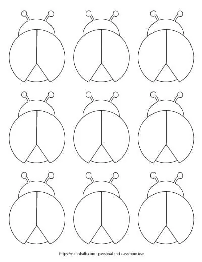 Detail Ladybug Template Without Spots Nomer 36