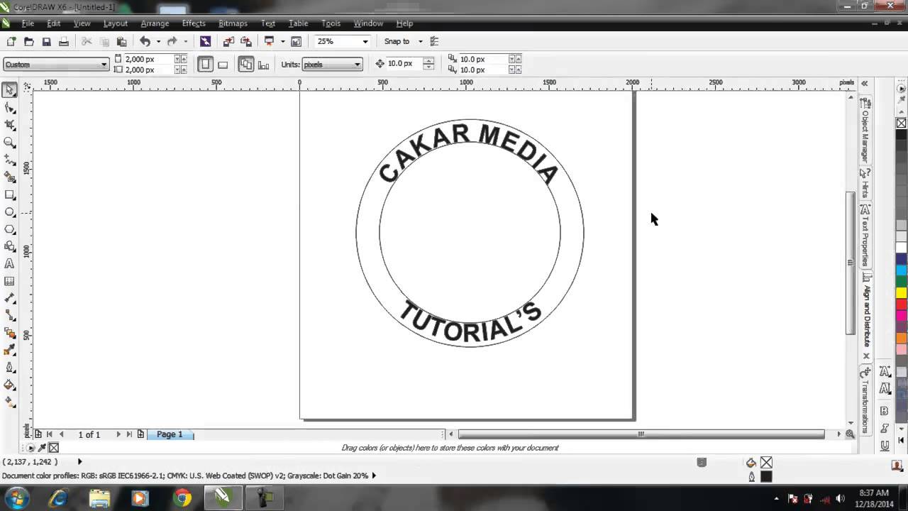 Detail Langkah Membuat Huruf Agar Sesuai Dengan Lekukan Gambar Pada Coreldraw Nomer 18