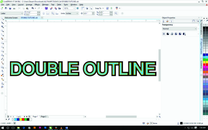 Detail Langkah Membuat Huruf Agar Sesuai Dengan Lekukan Gambar Pada Coreldraw Nomer 35