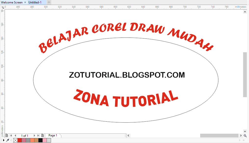 Detail Langkah Membuat Huruf Agar Sesuai Dengan Lekukan Gambar Pada Coreldraw Nomer 43
