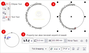 Detail Langkah Membuat Huruf Agar Sesuai Dengan Lekukan Gambar Pada Coreldraw Nomer 3