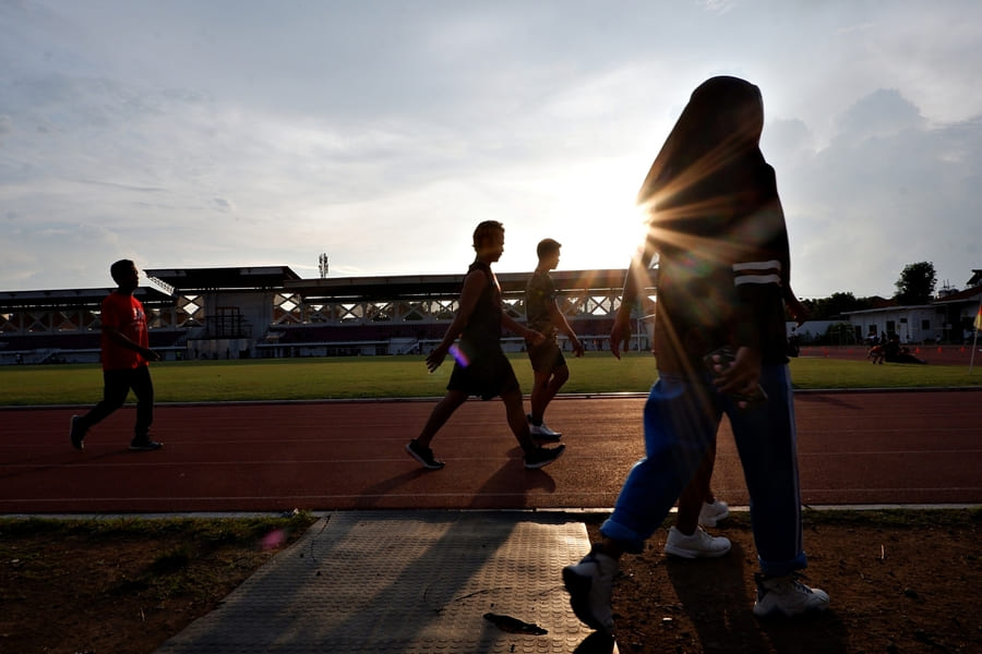 Detail Lapangan Atletik Lari Nomer 42