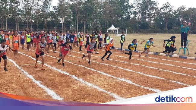 Detail Lapangan Atletik Lari Nomer 45