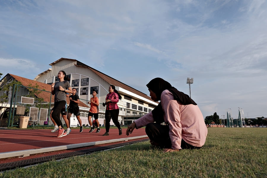 Detail Lapangan Atletik Lari Nomer 49