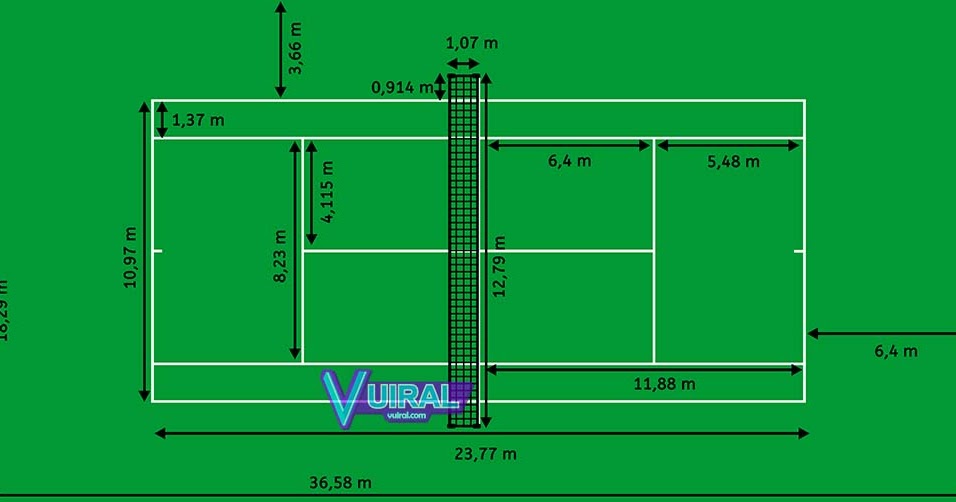 Detail Lapangan Tenis Lapangan Nomer 7