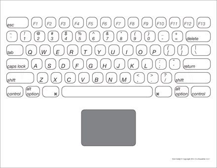 Detail Laptop Keyboard Template Nomer 4