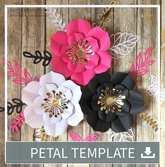 Detail Large Flower Petal Template Nomer 15