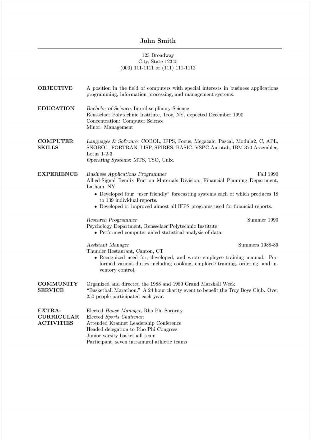 Latex Cv Template - KibrisPDR