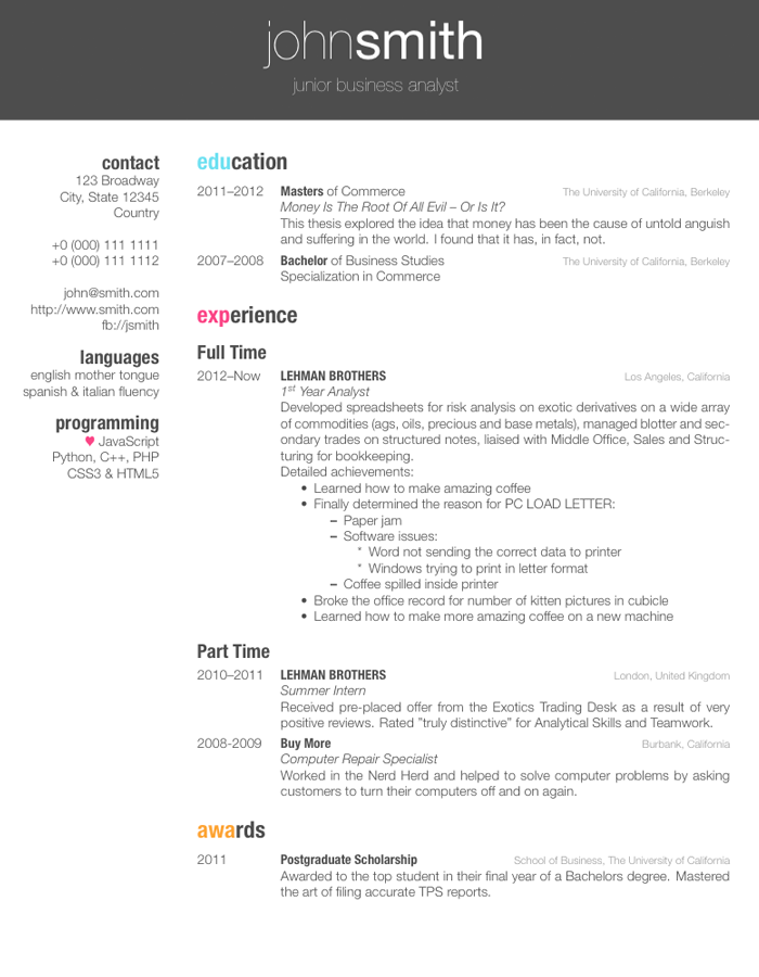 Detail Latex Cv Template Nomer 15