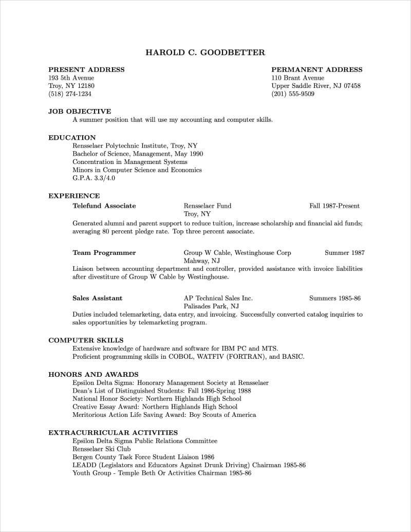 Detail Latex Cv Template Nomer 28