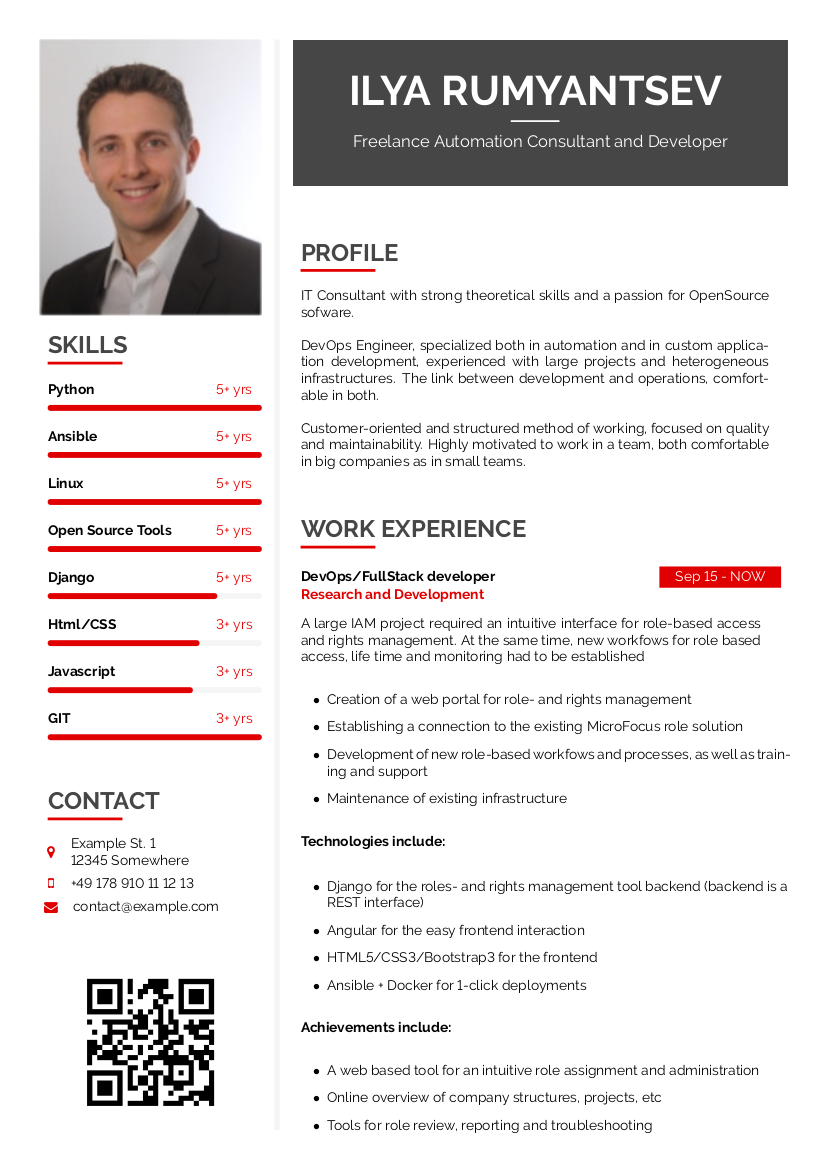 Detail Latex Cv Template Nomer 31