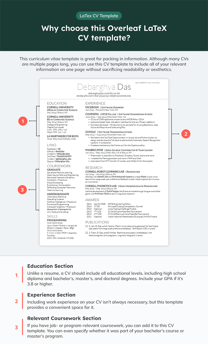 Detail Latex Cv Template Nomer 43