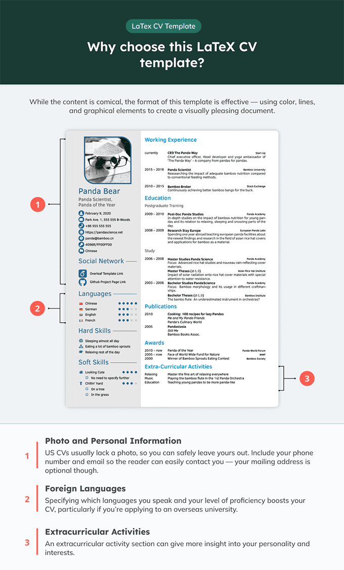 Detail Latex Cv Template Nomer 8