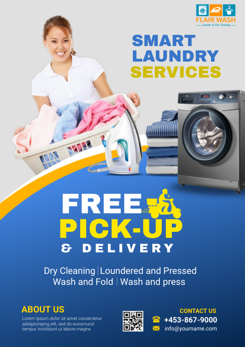 Detail Laundry Banner Template Nomer 26